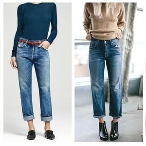 CoH Cora High Rise Relaxed Crop Blue Jeans Denim Fall Spring Winter Work School